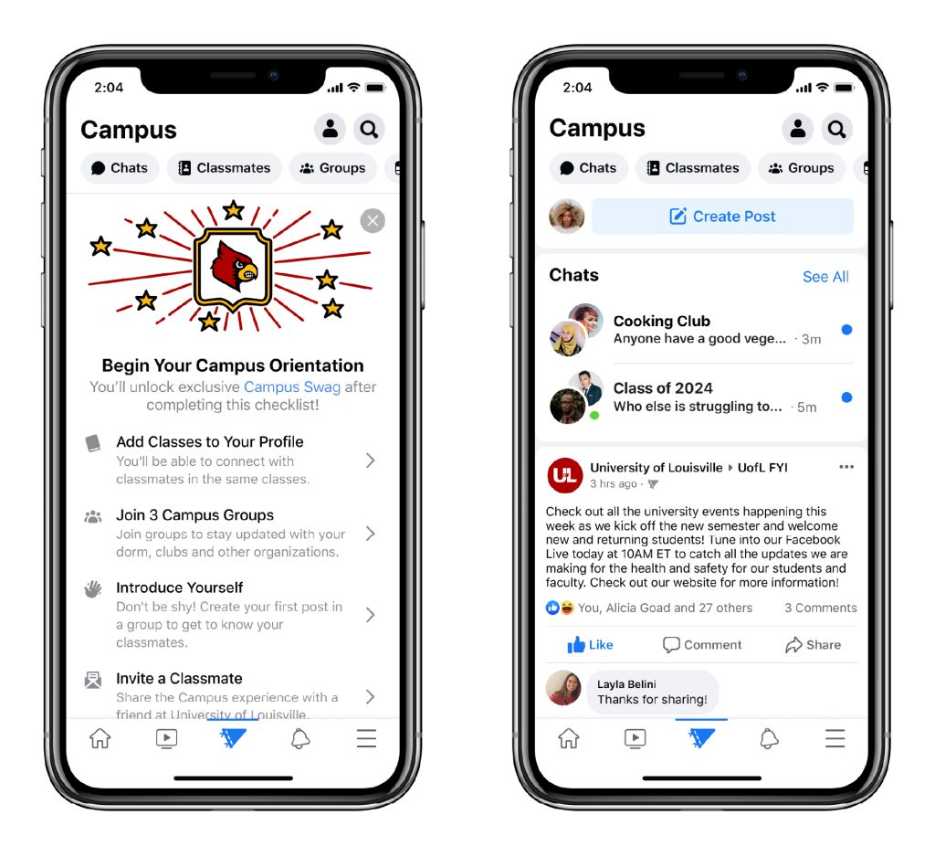 Facebook updates-recurpost-social media scheduling tool Facebook Campus launches for college students as per Facebook updates by recurpost as social media scheduling tool