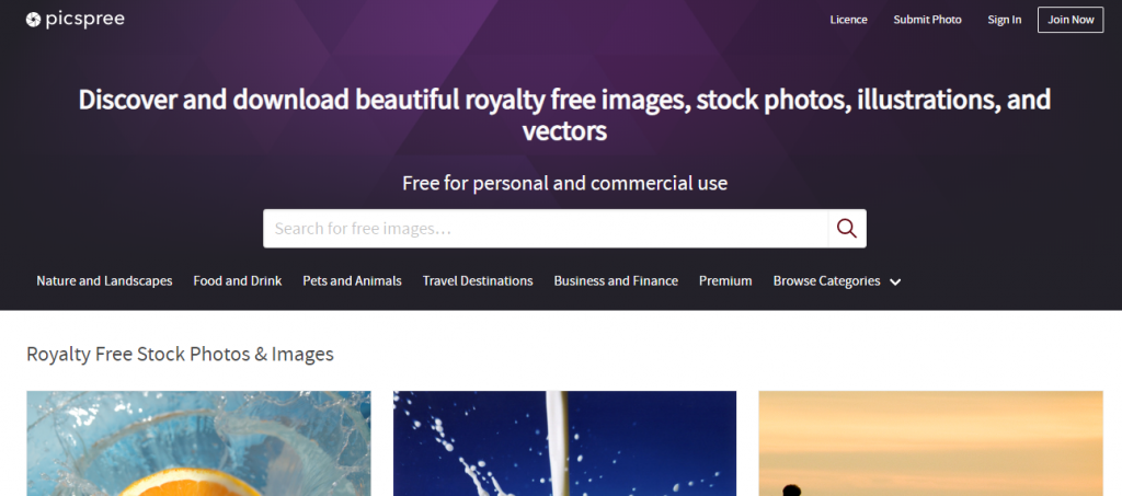 Picspree as free stock images by recurpost as best social media scheduler