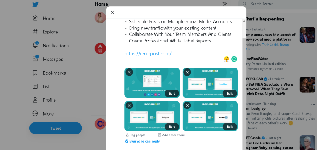How to Post Multiple Pictures on Twitter