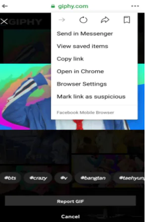 how to save a gif from facebook