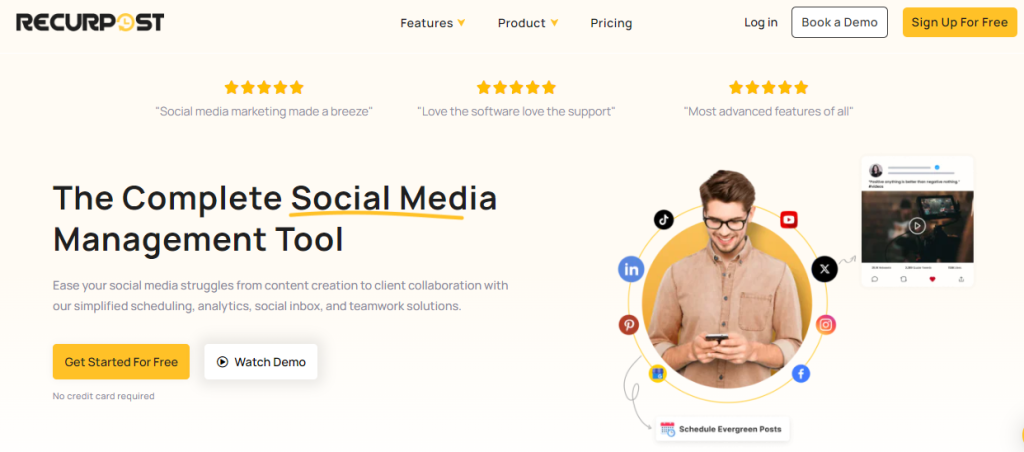 RecurPost - social media management tool