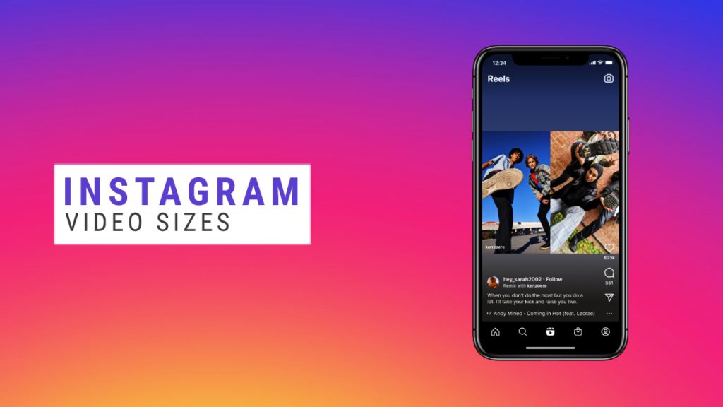 Video Sizes Guide for Instagram