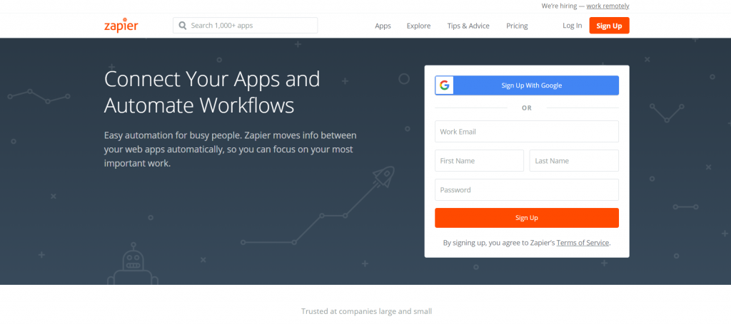 Zapier automation tool by recurpost as best social media scheduler